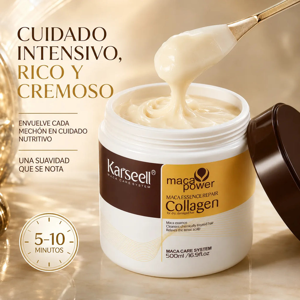 Karseell – Mascarilla capilar de colágeno para cabello seco y dañado 500 ml