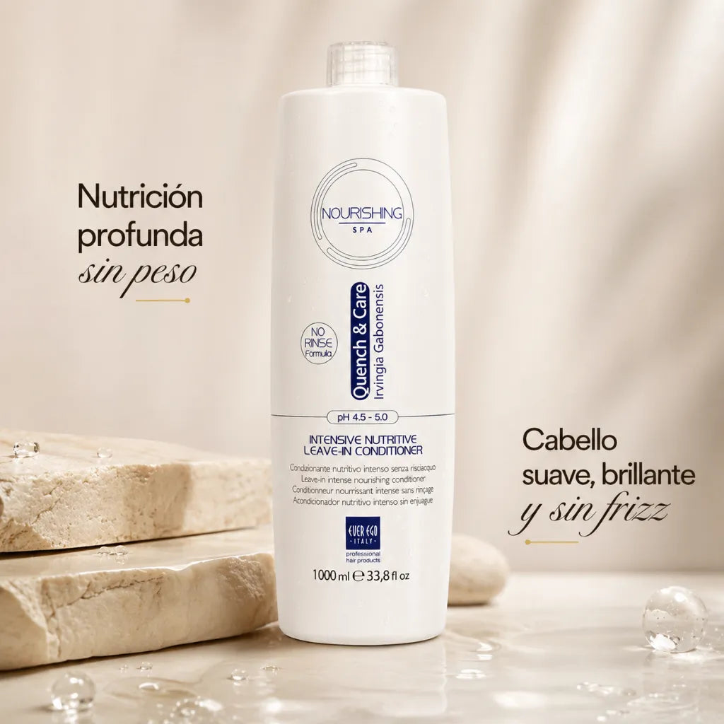 Ever Ego Italy – Acondicionador Leave-In Nutritivo para Cabello Muy Seco Irvingia Gabonensis 1000ml