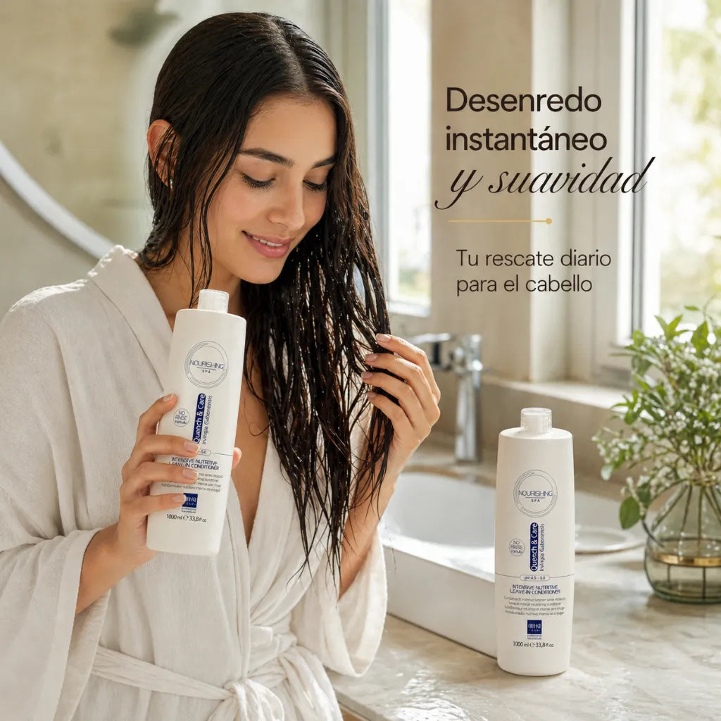Ever Ego Italy – Acondicionador Leave-In Nutritivo para Cabello Muy Seco Irvingia Gabonensis 1000ml