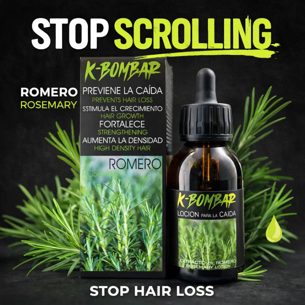 K-Bombar – Loción Capilar con Romero Anticaída y Crecimiento 125 ml