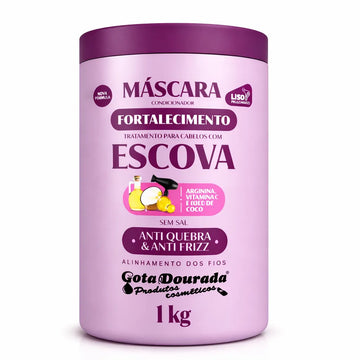Gota Dourada – Mascarilla Capilar con Arginina Fortalecedora para Cabello con Calor 1kg