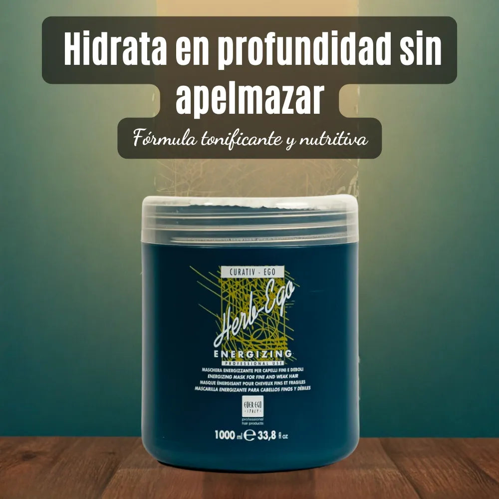 Mascarilla Energizante al Extracto de Pimiento – Fortalecimiento y Vitalidad Capilar | 1000 ml