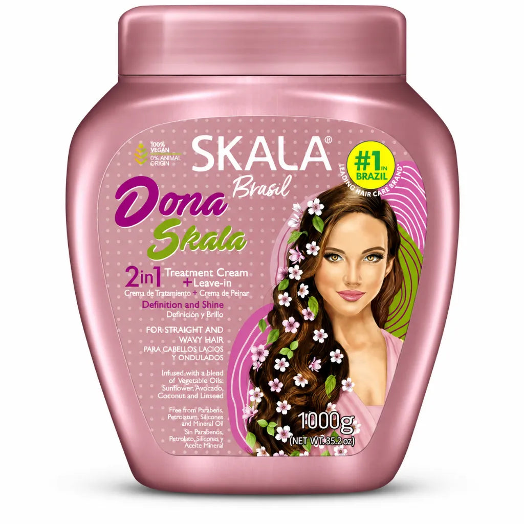 Skala Brasil – Crema de Tratamiento Dona Skala Nutritiva para Cabello Ondulado 1000g
