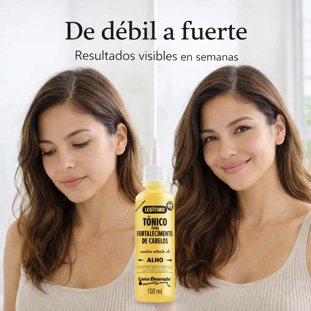 Gota Dourada – Tónico Capilar Fortalecedor Anticaída con Ajo y Aloe Vera 100ml