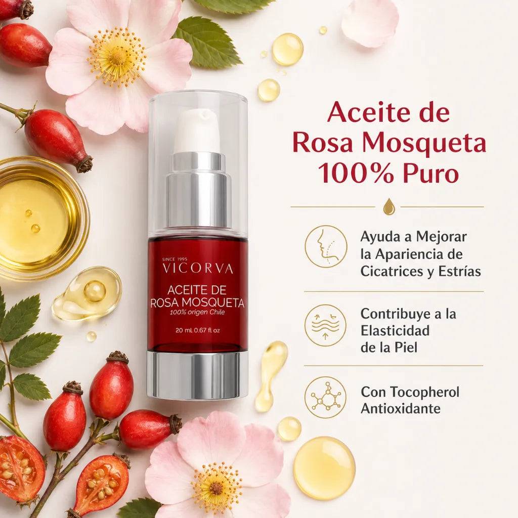 Vicorva – Aceite de Rosa Mosqueta Regenerador para Rostro y Cuerpo 20ml