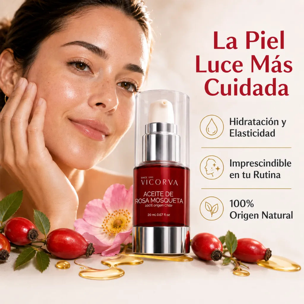 Vicorva – Aceite de Rosa Mosqueta Regenerador para Rostro y Cuerpo 20ml