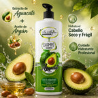 Be´Shyne – Champú Hidratante con Aguacate y Aceite de Argán para Cabello Seco y Frágil 1L