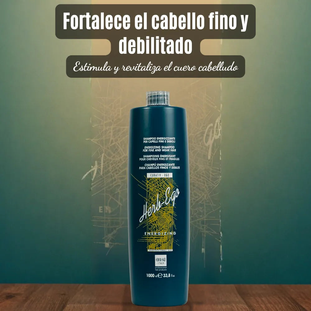 Champú Energizante al Extracto de Pimiento – Fuerza y Vitalidad para Cabellos Finos y Débiles | 1000 ml
