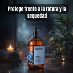 Champú Reparador con Extracto de Lino para Cabello Seco y Dañado  Herbal Pura Belleza
