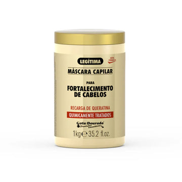 Gota Dourada – Mascarilla Capilar con Queratina Fortalecedora para Cabellos Tratados Químicamente 1kg